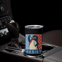 Funny Penguin Resist Graphic Tumbler Cup Resist Protest Against Tariffs