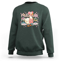 Pink Floral Mama Goose Sweatshirt Retro Botanical Mom Mothers Day