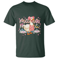 Pink Floral Mama Goose T Shirt Retro Botanical Mom Mothers Day