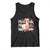 Pink Floral Mama Goose Tank Top Retro Botanical Mom Mothers Day