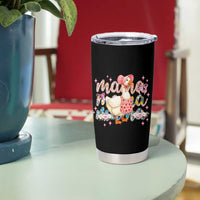 Pink Floral Mama Goose Tumbler Cup Retro Botanical Mom Mothers Day