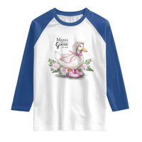 Mama Goose Est 2025 Raglan Shirt Vintage New Mom Mothers Day