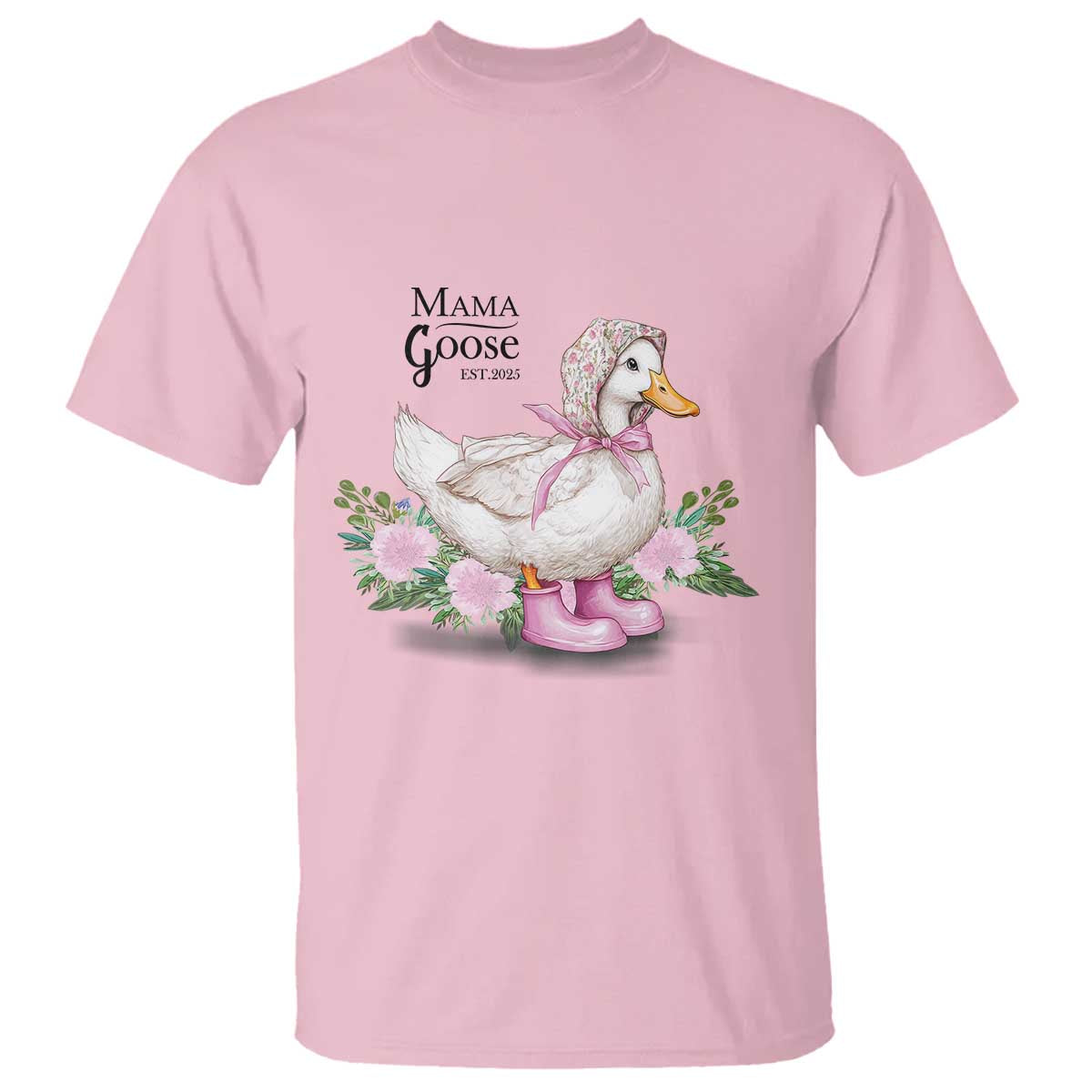 Mama Goose Est 2025 T Shirt Vintage New Mom Mothers Day