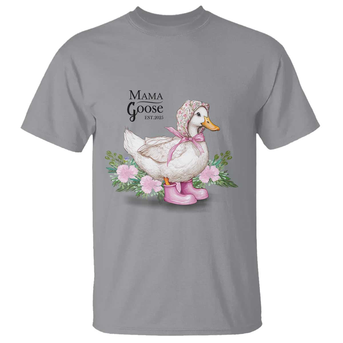 Mama Goose Est 2025 T Shirt Vintage New Mom Mothers Day