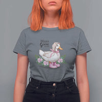 Mama Goose Est 2025 T Shirt For Women Vintage New Mom Mothers Day