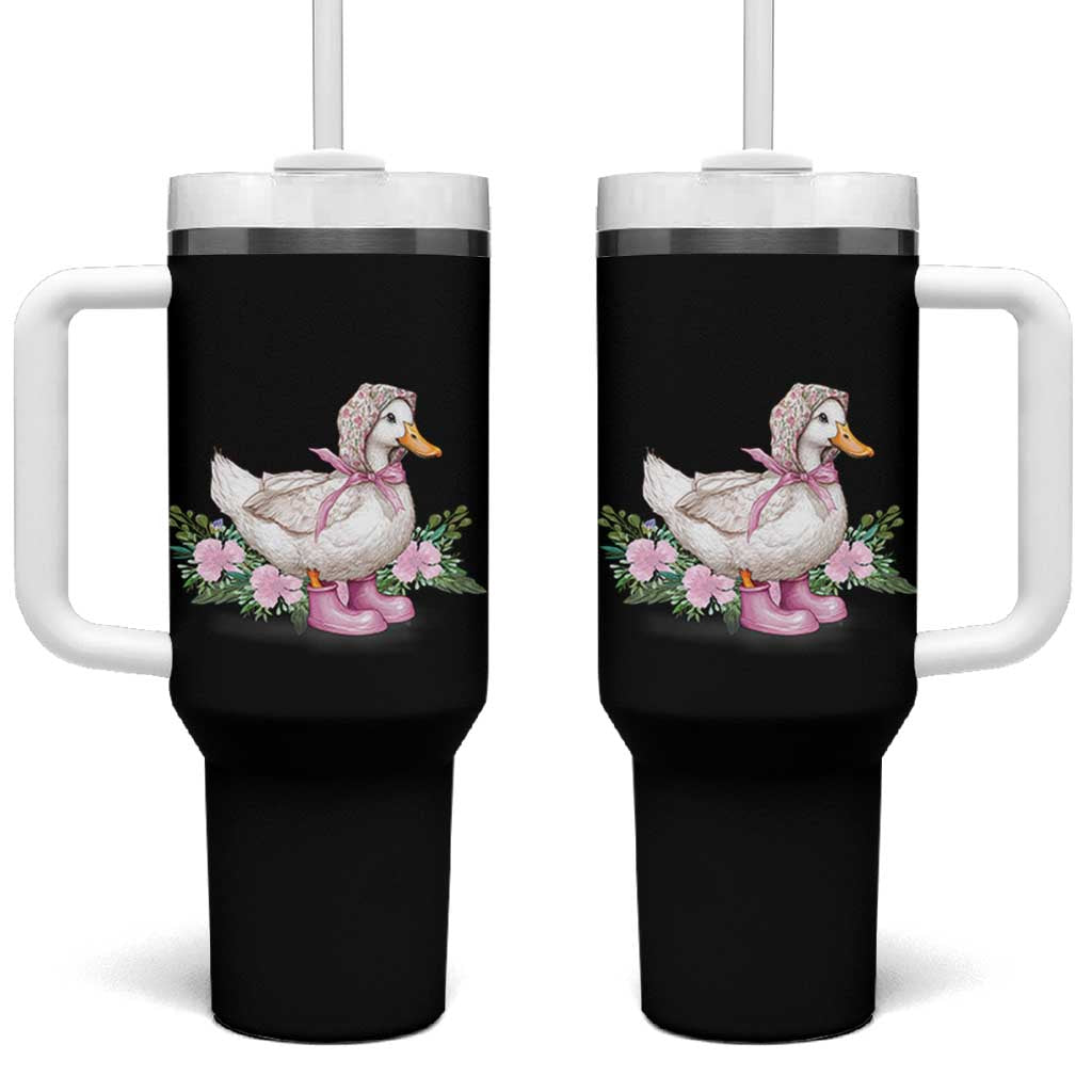 Mama Goose Est 2025 Tumbler With Handle Vintage New Mom Mothers Day