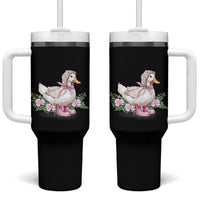 Mama Goose Est 2025 Tumbler With Handle Vintage New Mom Mothers Day