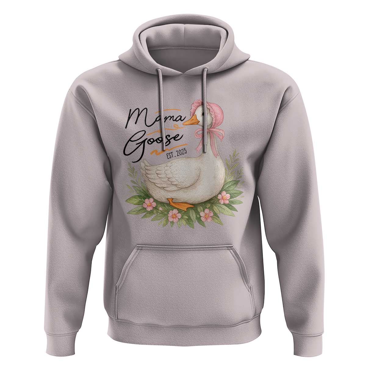 Mama Goose Est 2025 Hoodie Retro New Mom Mothers Day