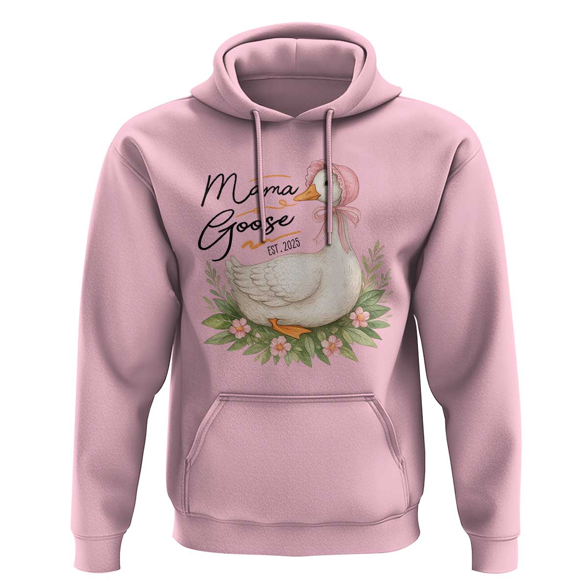 Mama Goose Est 2025 Hoodie Retro New Mom Mothers Day