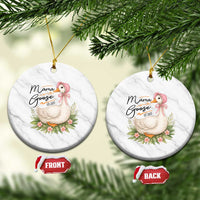 Mama Goose Est 2025 Ceramic Ornament Retro New Mom Mothers Day - Wonder Print Shop