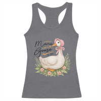 Mama Goose Est 2025 Racerback Tank Top Retro New Mom Mothers Day