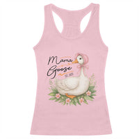 Mama Goose Est 2025 Racerback Tank Top Retro New Mom Mothers Day