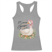 Mama Goose Est 2025 Racerback Tank Top Retro New Mom Mothers Day
