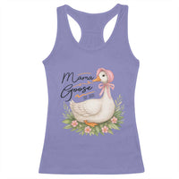 Mama Goose Est 2025 Racerback Tank Top Retro New Mom Mothers Day
