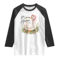 Mama Goose Est 2025 Raglan Shirt Retro New Mom Mothers Day