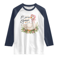 Mama Goose Est 2025 Raglan Shirt Retro New Mom Mothers Day