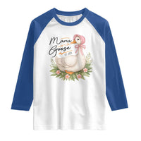 Mama Goose Est 2025 Raglan Shirt Retro New Mom Mothers Day