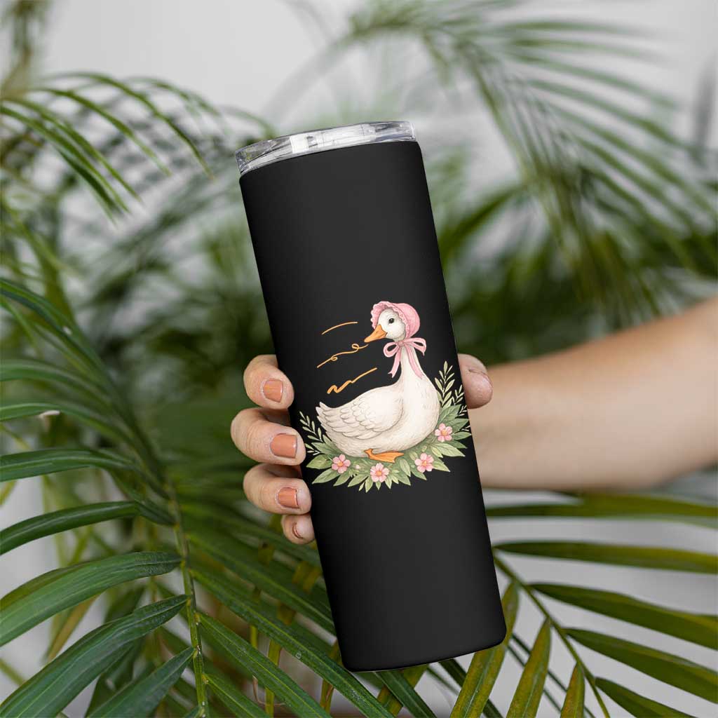 Mama Goose Est 2025 Skinny Tumbler Retro New Mom Mothers Day