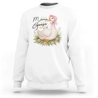 Mama Goose Est 2025 Sweatshirt Retro New Mom Mothers Day