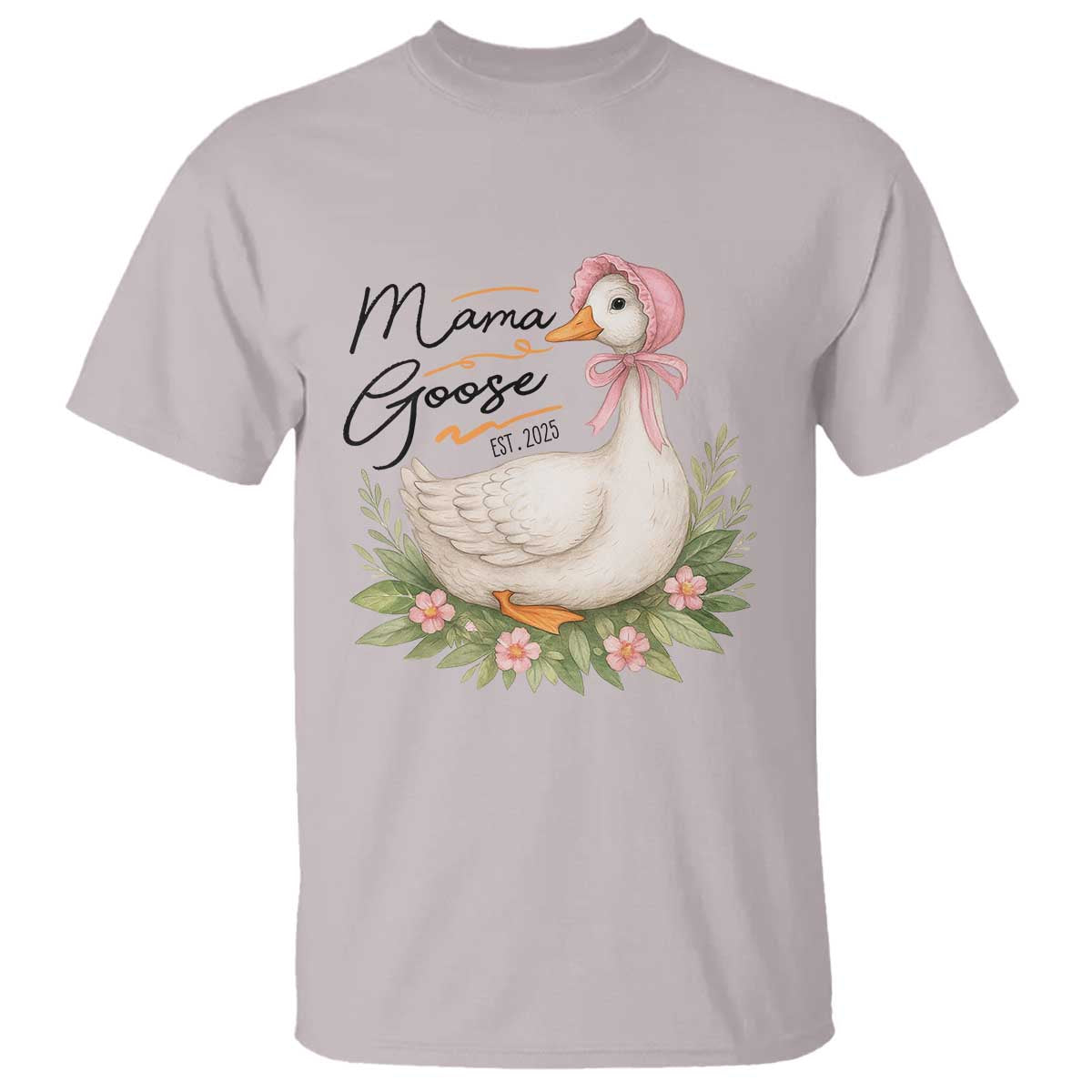 Mama Goose Est 2025 T Shirt Retro New Mom Mothers Day