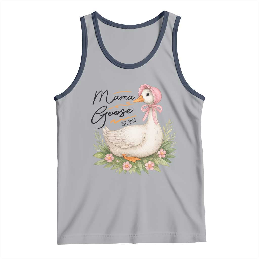 Mama Goose Est 2025 Tank Top Retro New Mom Mothers Day