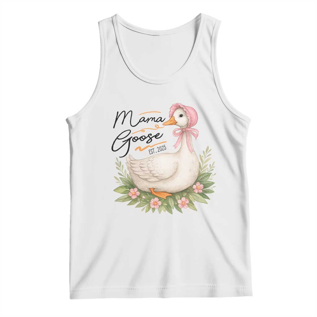 Mama Goose Est 2025 Tank Top Retro New Mom Mothers Day