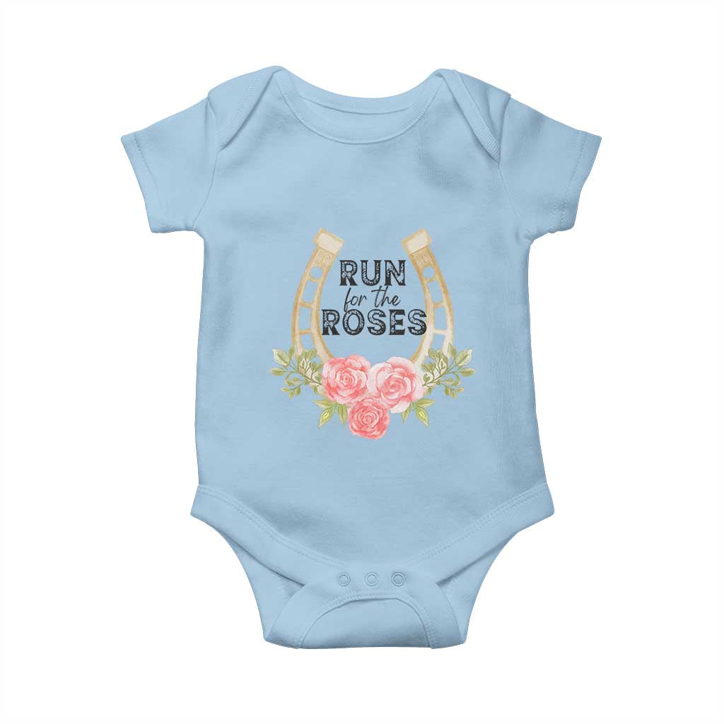Ky Derby Horse Racing Baby Onesie Horses and Roses