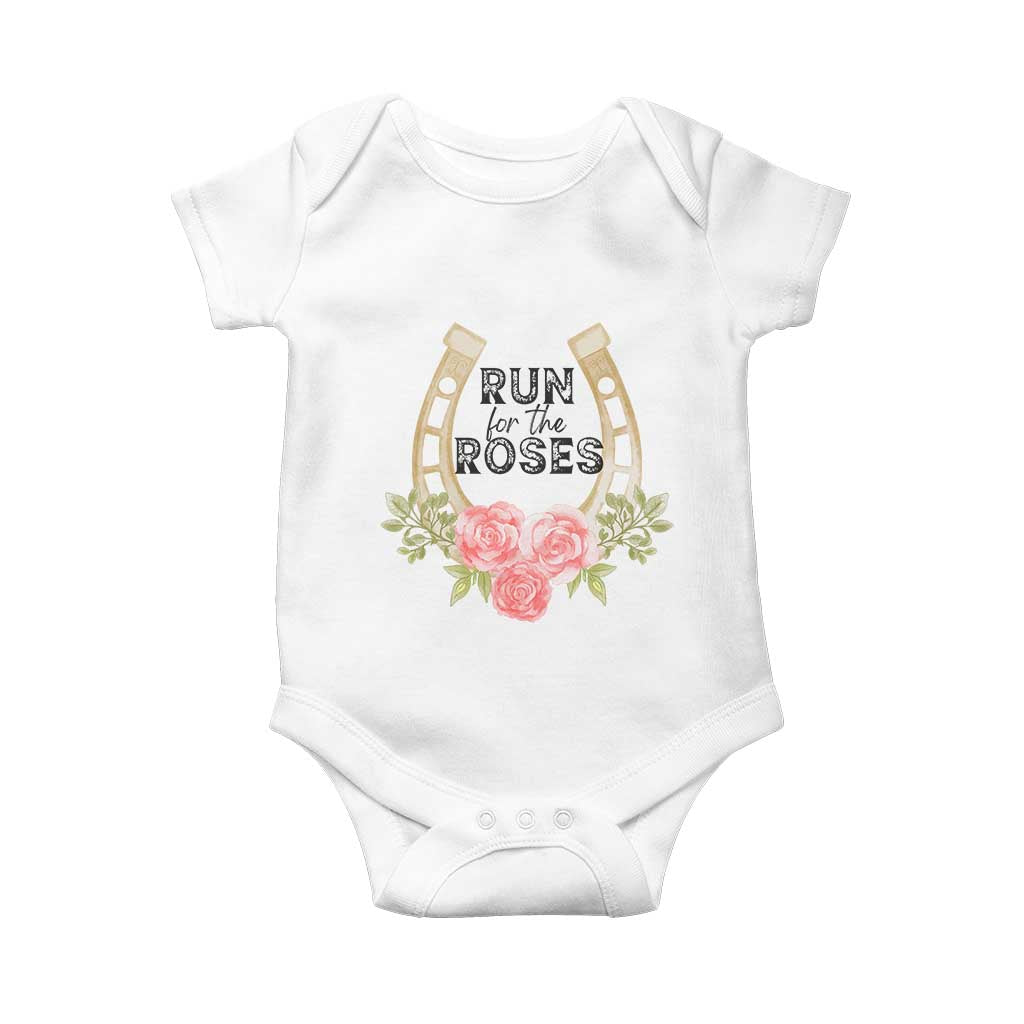 Ky Derby Horse Racing Baby Onesie Horses and Roses