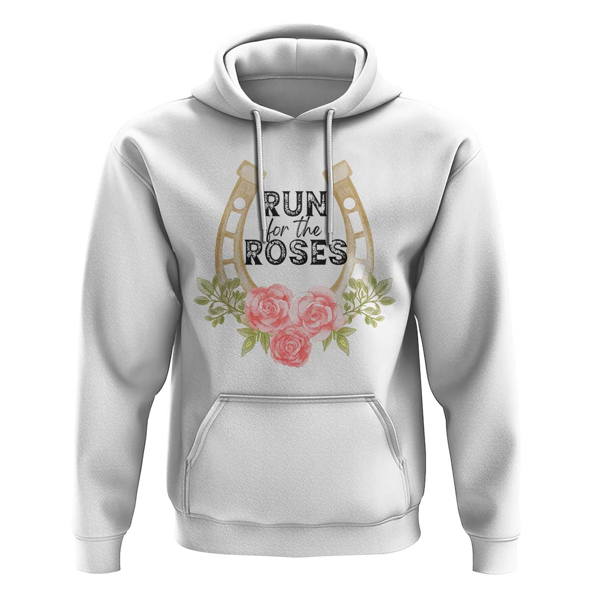 Ky Derby Horse Racing Hoodie Horses and Roses