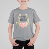 Ky Derby Horse Racing T Shirt For Kid Horses and Roses