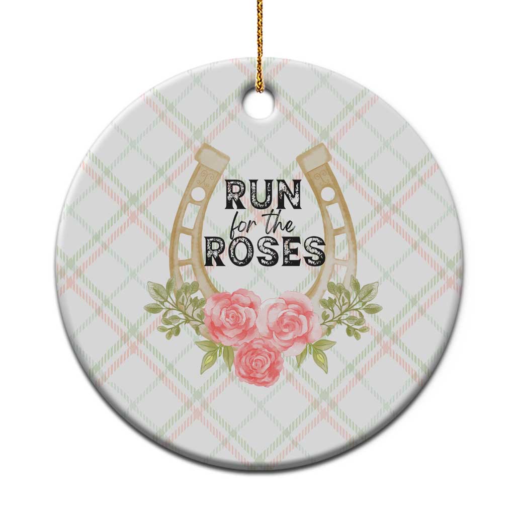 Ky Derby Horse Racing Ceramic Ornament Horses and Roses - Wonder Print Shop