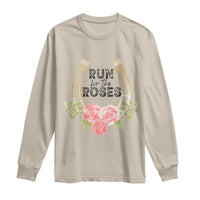 Ky Derby Horse Racing Long Sleeve Shirt Horses and Roses