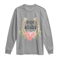 Ky Derby Horse Racing Long Sleeve Shirt Horses and Roses