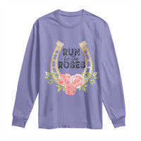 Ky Derby Horse Racing Long Sleeve Shirt Horses and Roses
