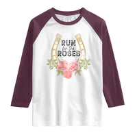 Ky Derby Horse Racing Raglan Shirt Horses and Roses