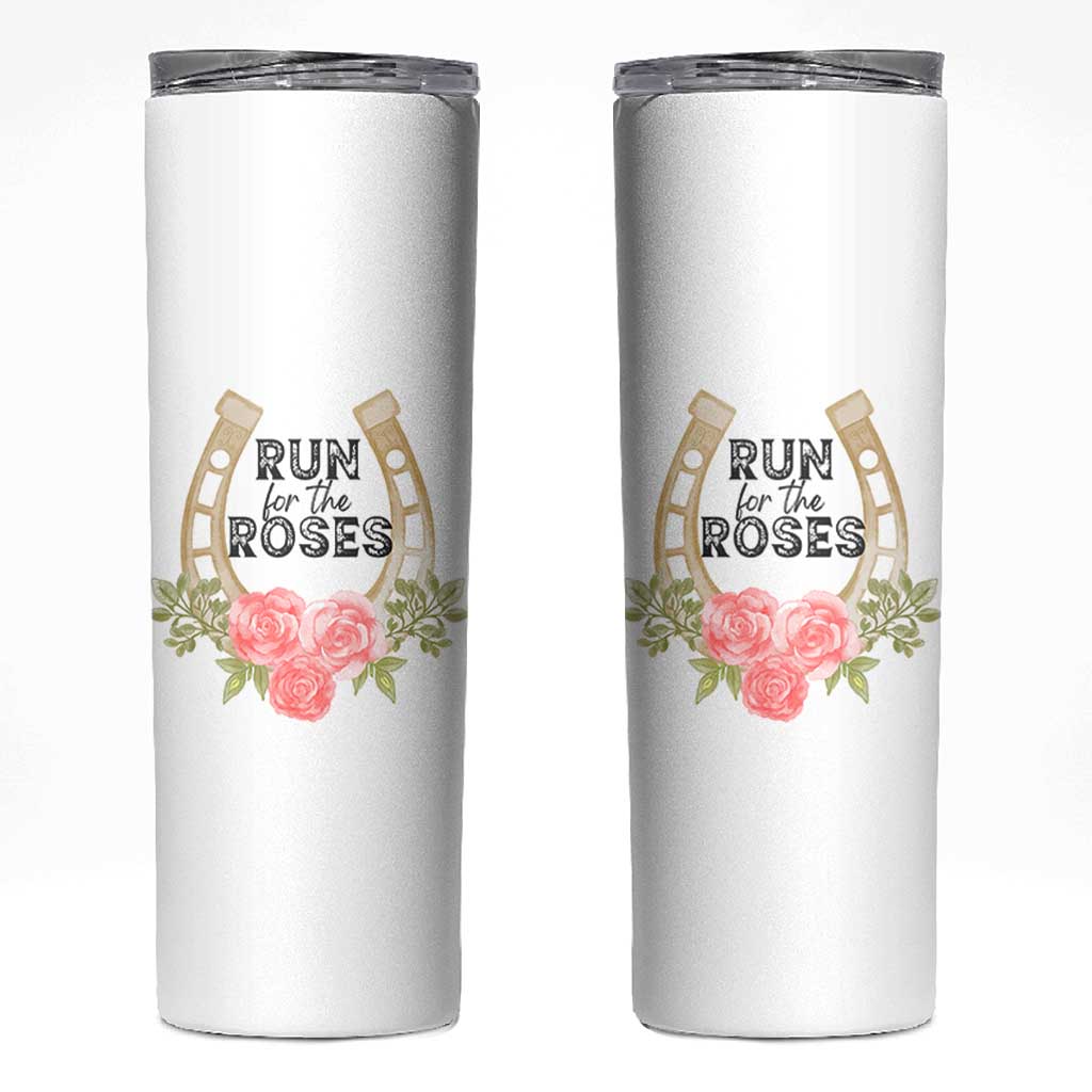 Ky Derby Horse Racing Skinny Tumbler Horses and Roses
