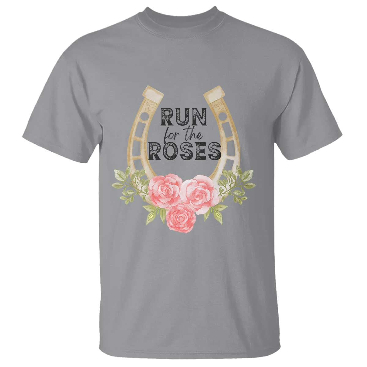 Ky Derby Horse Racing T Shirt Horses and Roses