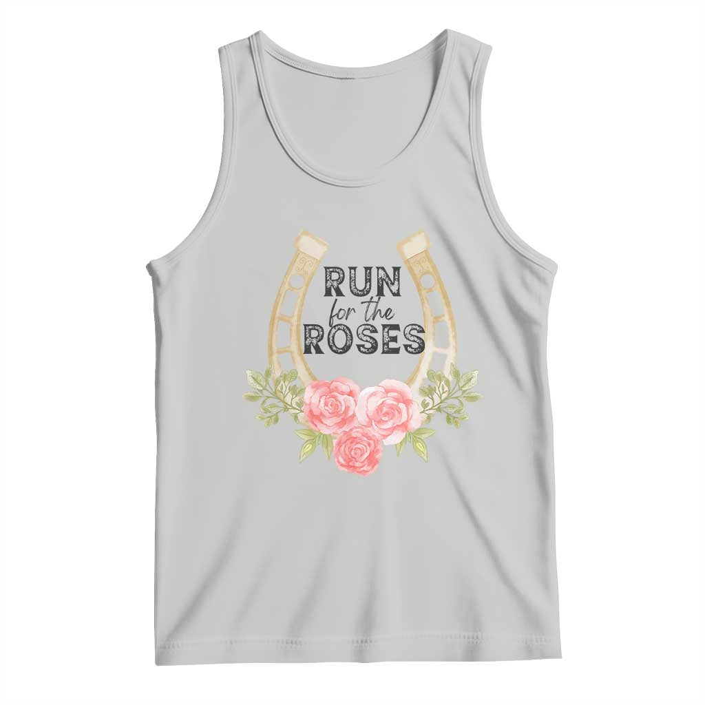 Ky Derby Horse Racing Tank Top Horses and Roses