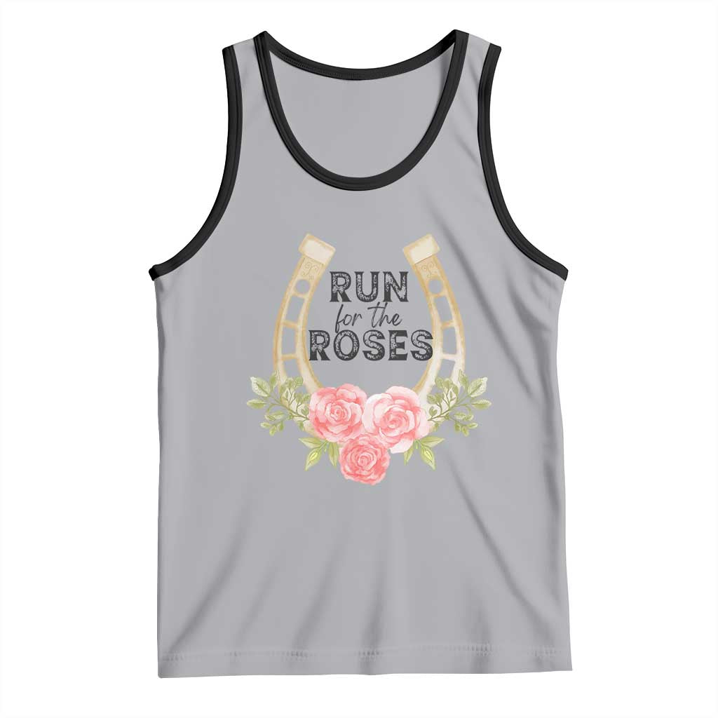 Ky Derby Horse Racing Tank Top Horses and Roses