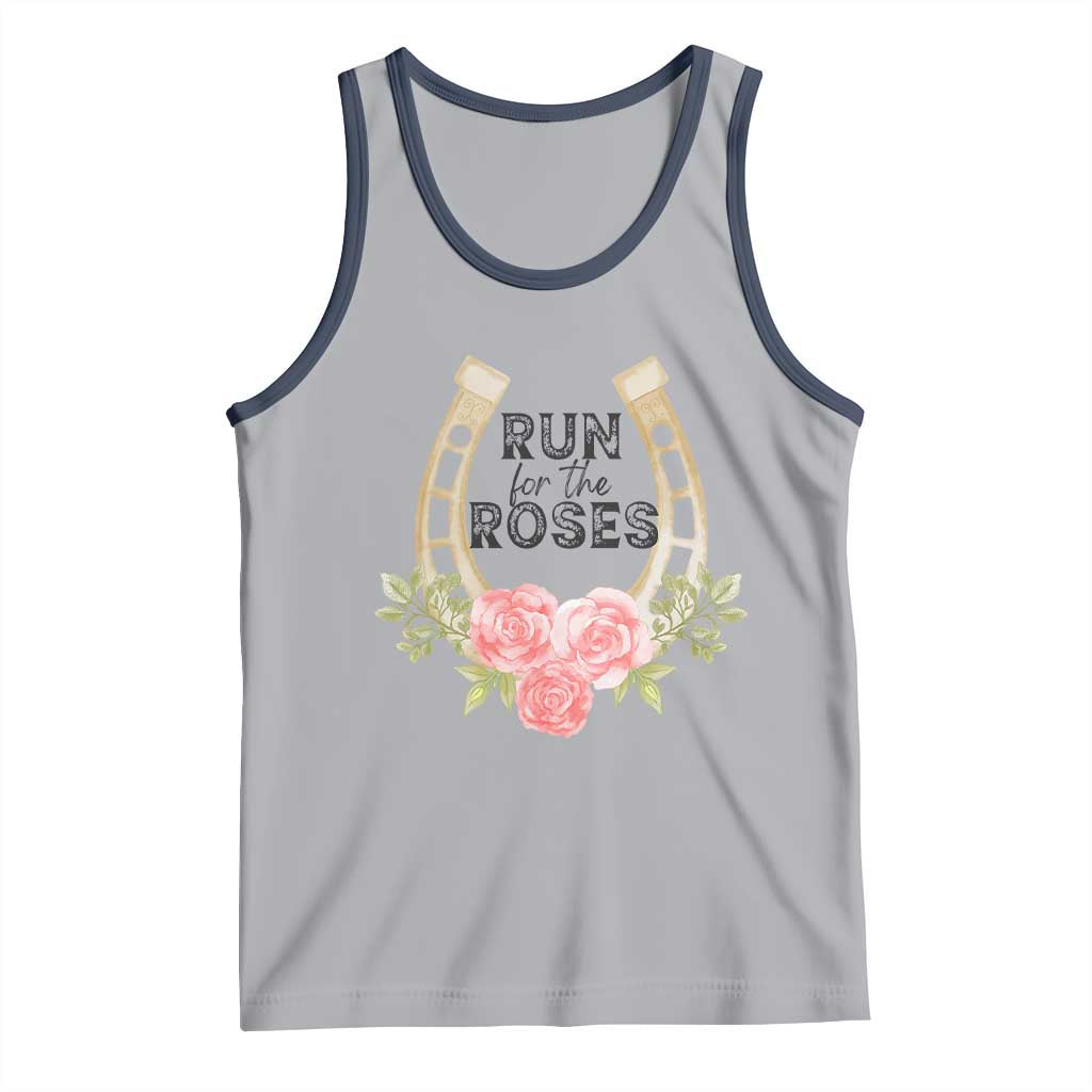Ky Derby Horse Racing Tank Top Horses and Roses
