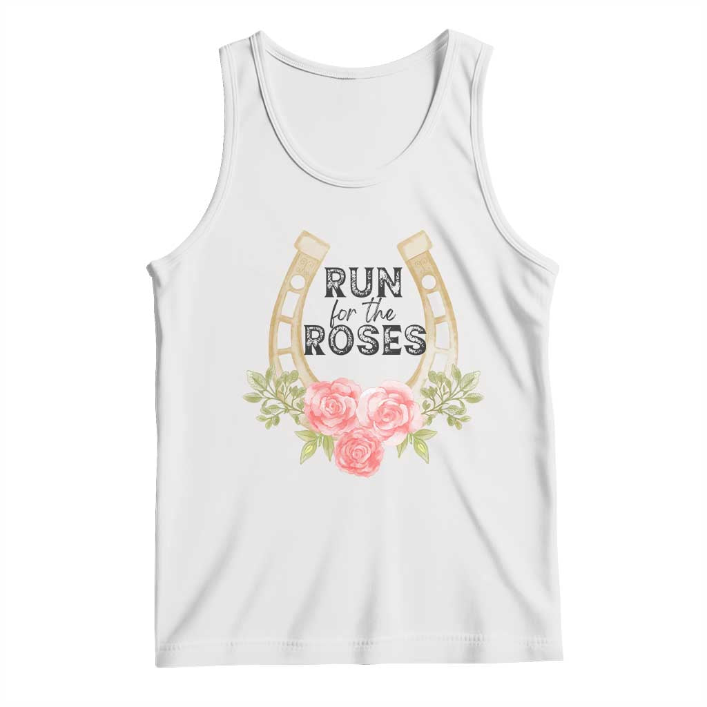 Ky Derby Horse Racing Tank Top Horses and Roses