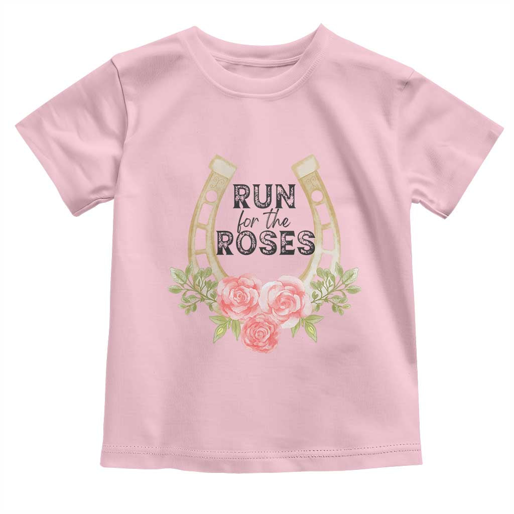 Ky Derby Horse Racing Toddler T Shirt Horses and Roses