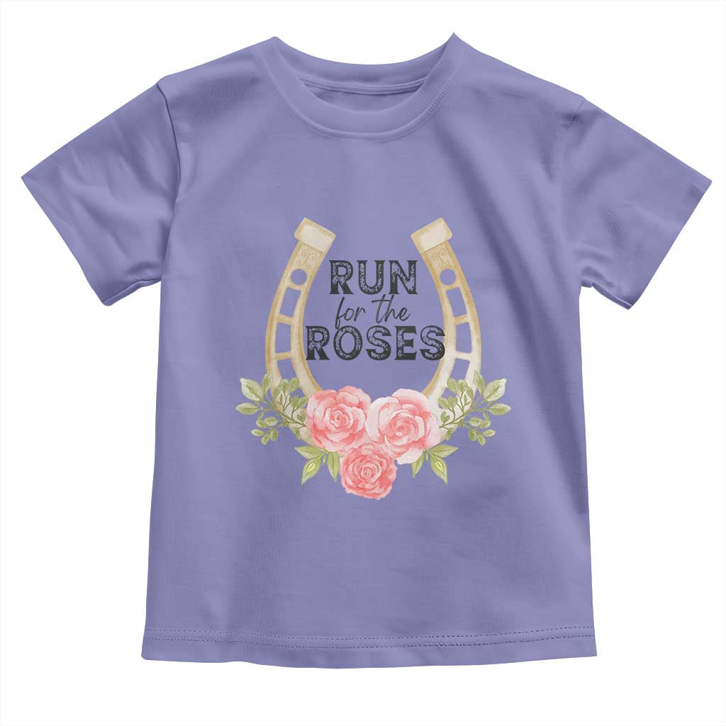 Ky Derby Horse Racing Toddler T Shirt Horses and Roses