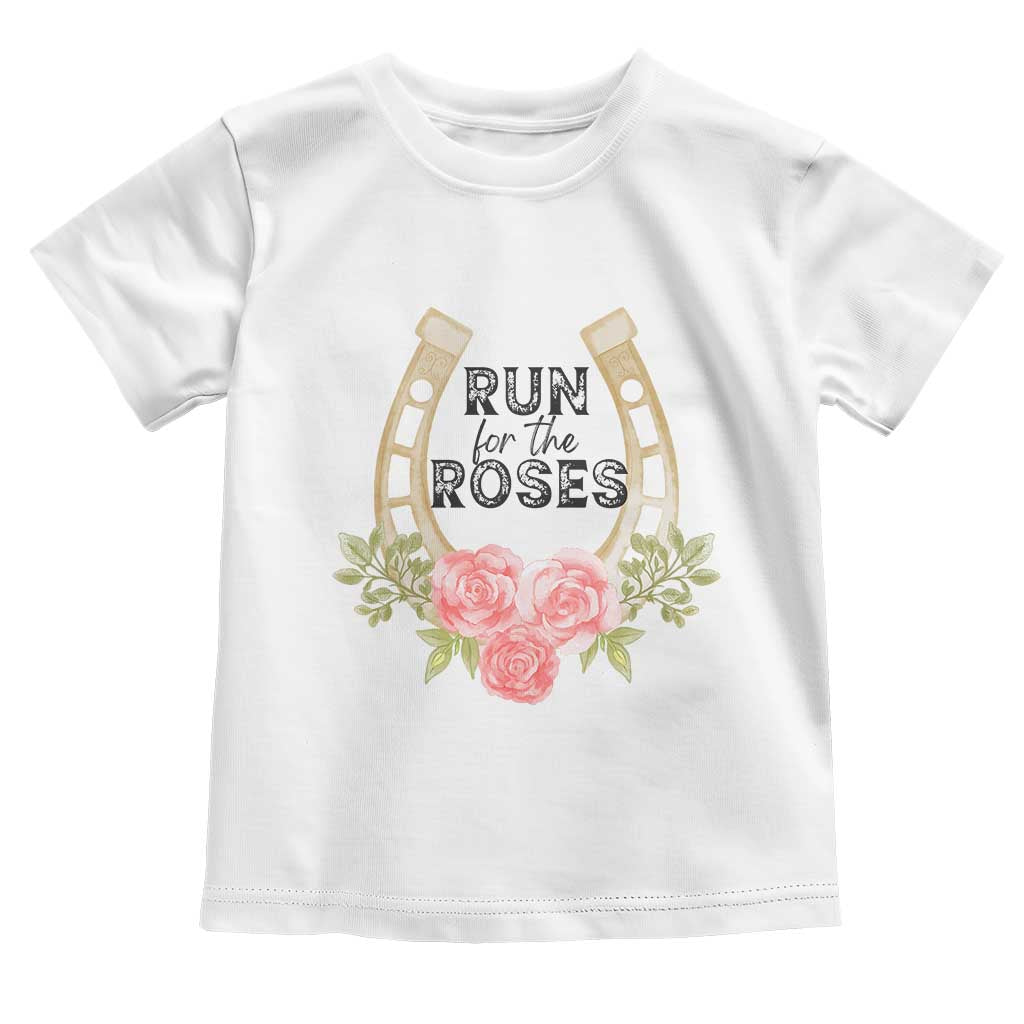 Ky Derby Horse Racing Toddler T Shirt Horses and Roses