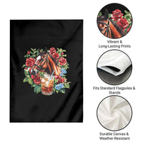 Ky Derby Day Party Garden Flag Mint Juleps and Roses Horse Racing