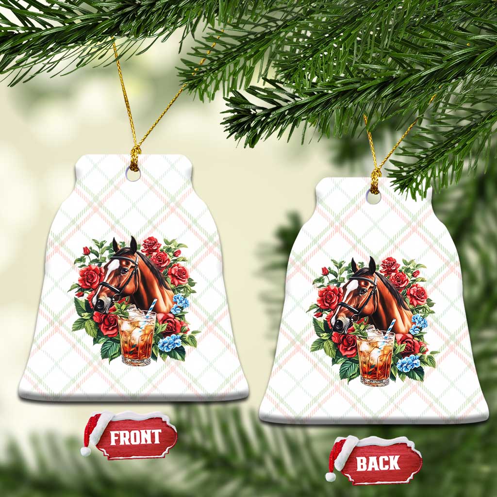 Ky Derby Day Party Ceramic Ornament Mint Juleps and Roses Horse Racing - Wonder Print Shop