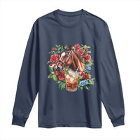 Ky Derby Day Party Long Sleeve Shirt Mint Juleps and Roses Horse Racing