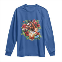 Ky Derby Day Party Long Sleeve Shirt Mint Juleps and Roses Horse Racing