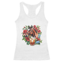 Ky Derby Day Party Racerback Tank Top Mint Juleps and Roses Horse Racing