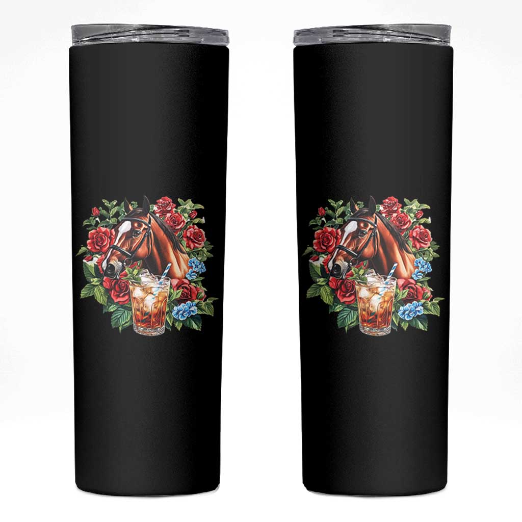 Ky Derby Day Party Skinny Tumbler Mint Juleps and Roses Horse Racing
